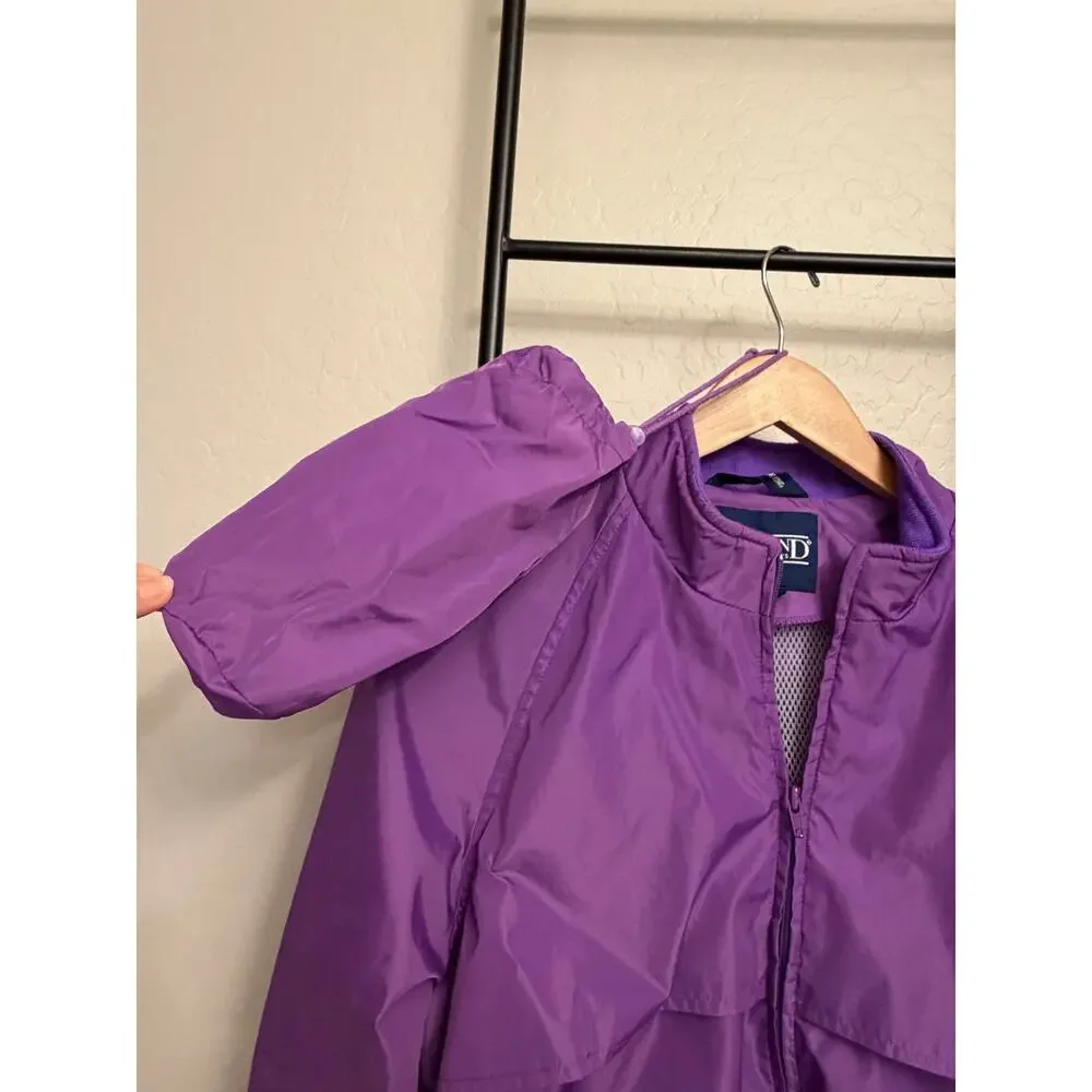 Lands End -Youth Large -Purple Windbreaker